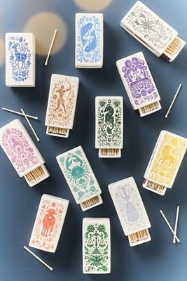 Skeem Zodiac Ceramic Matchbox