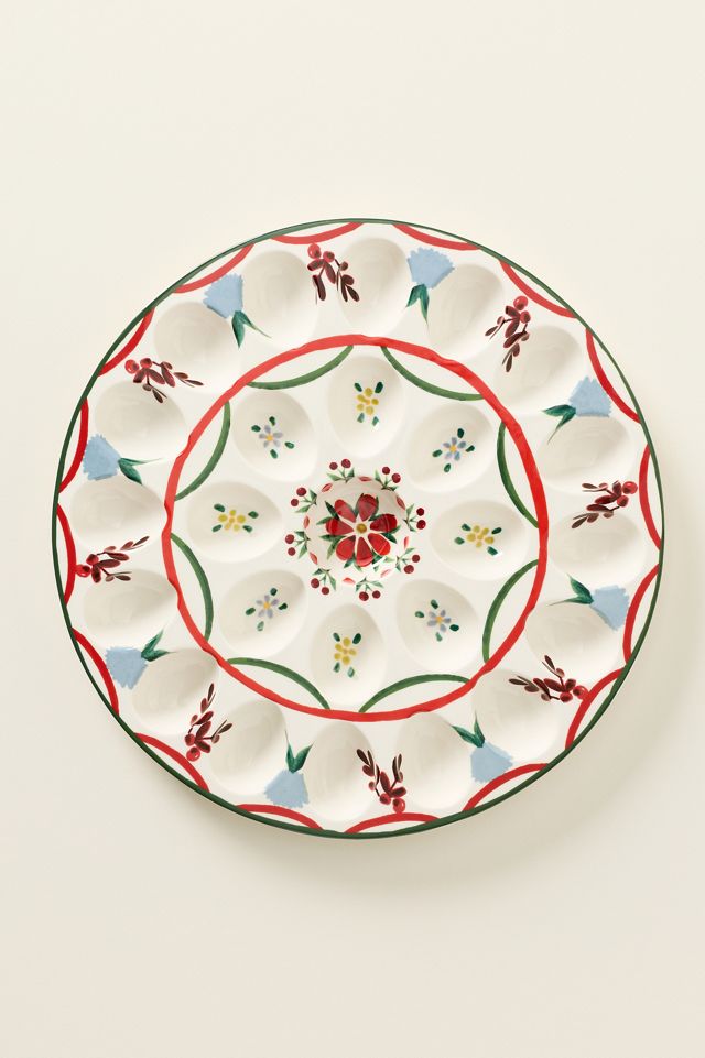 Halisa Stoneware Deviled Egg Platter #2