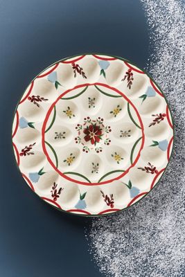 Halisa Stoneware Deviled Egg Platter