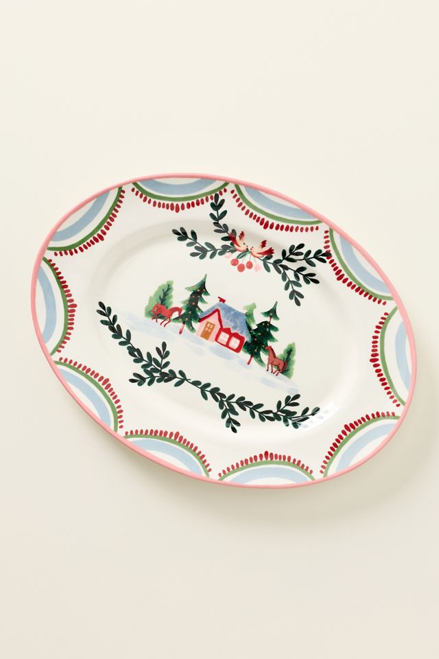 Halisa Stoneware Platter #2
