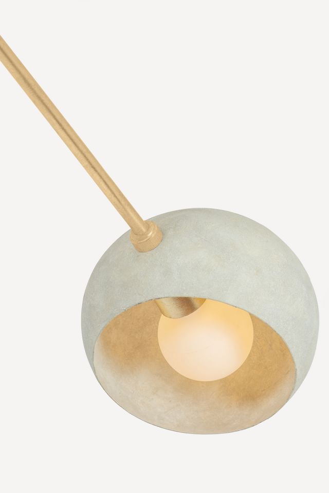 Turner 6-Light Vintage Gold Leaf Chandelier #3