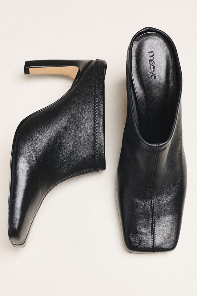 Maeve Square-Toe Mule Heels #1