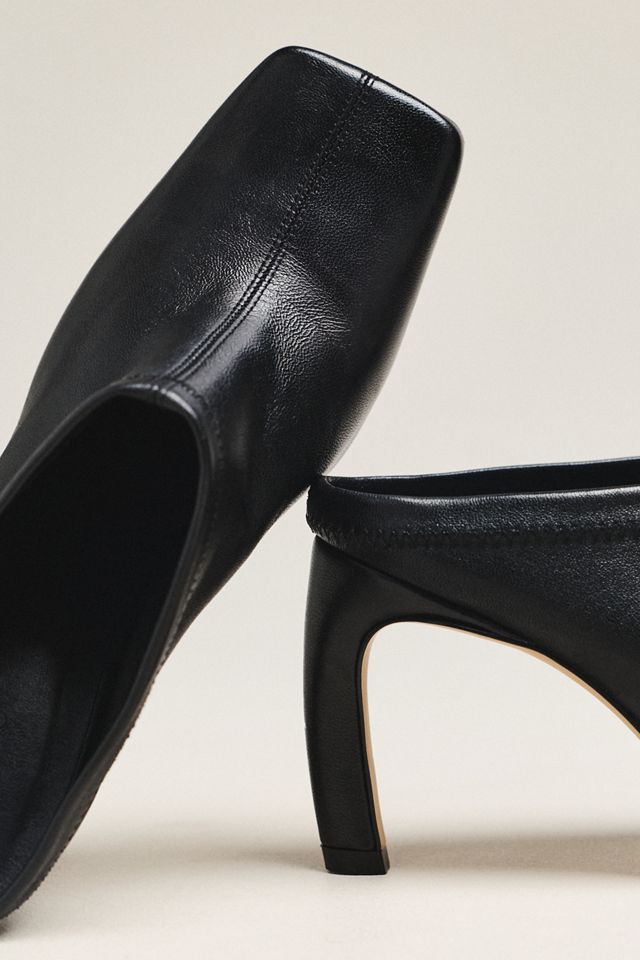Maeve Square-Toe Mule Heels #2