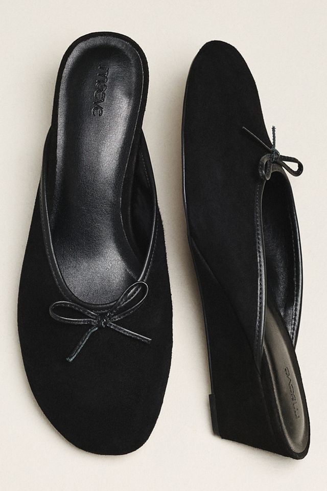Maeve Velvet Wedge Mules #1