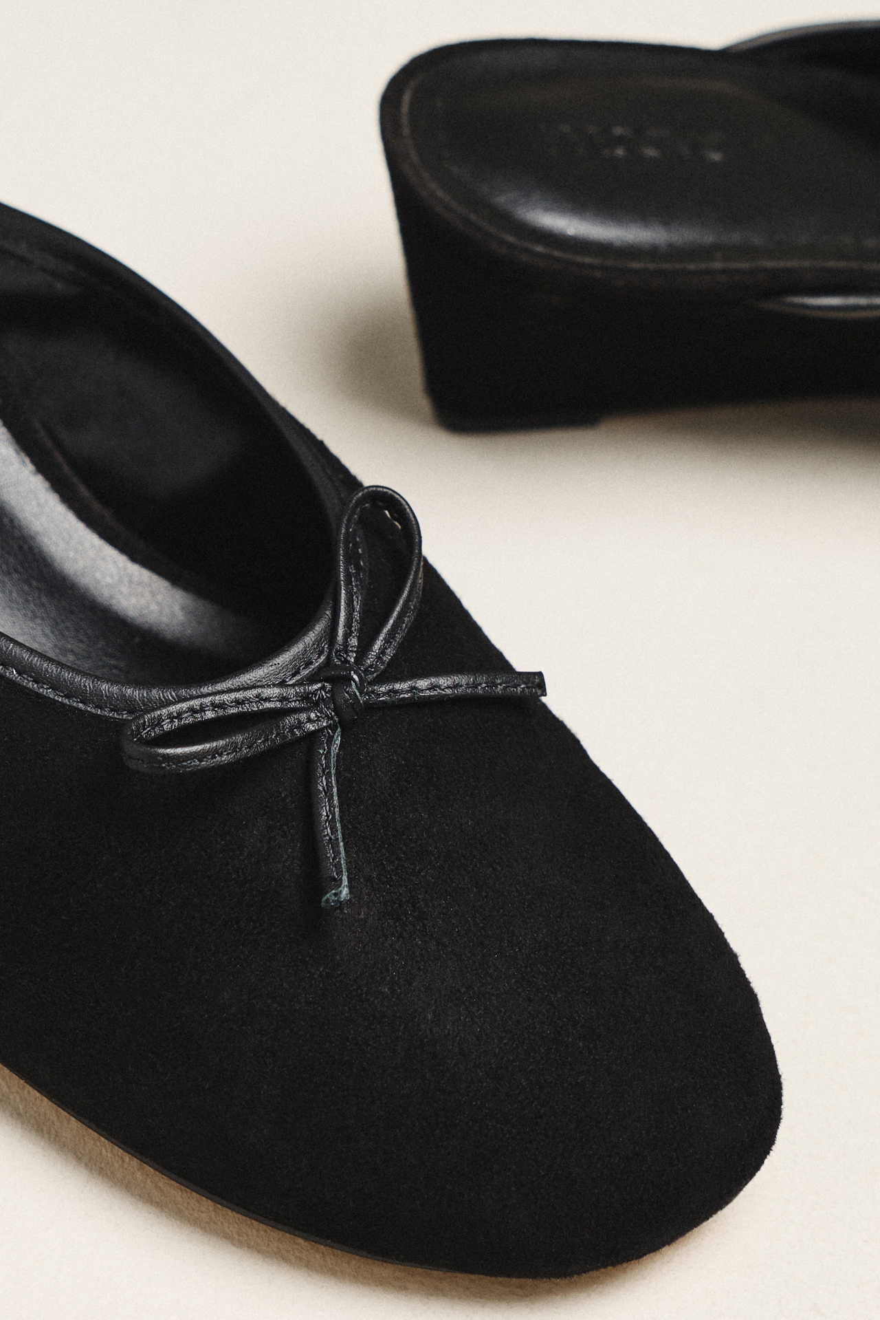 Maeve Velvet Wedge Mules