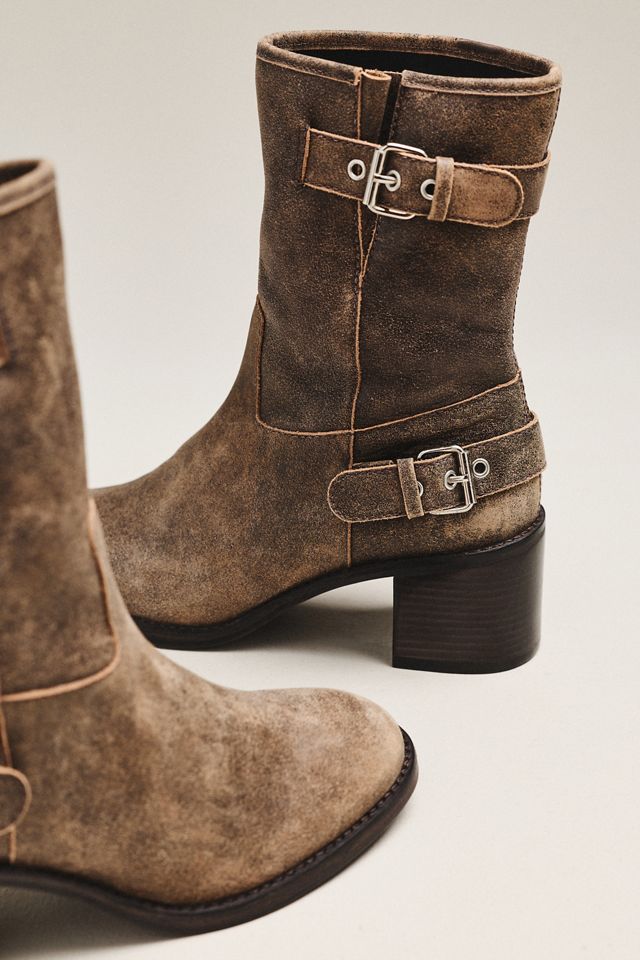 By Anthropologie Moto Mid-Calf Boots #2