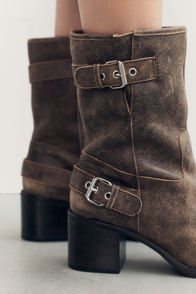 By Anthropologie Moto Mid-Calf Boots #5