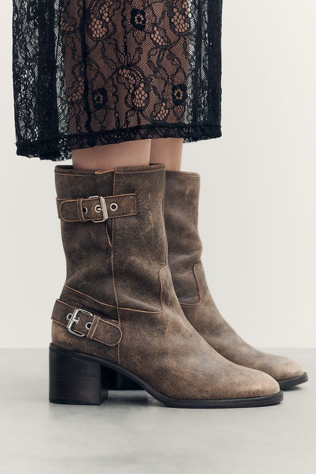 By Anthropologie Moto Mid-Calf Boots #3