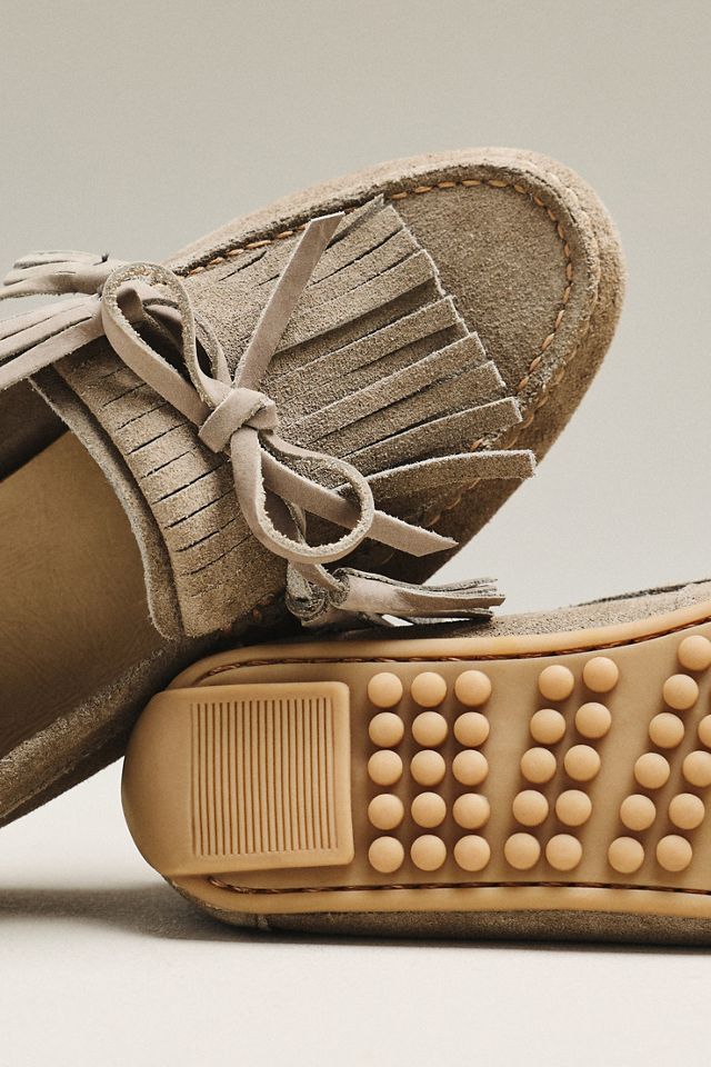 By Anthropologie Tassel Suede Moccasins #2
