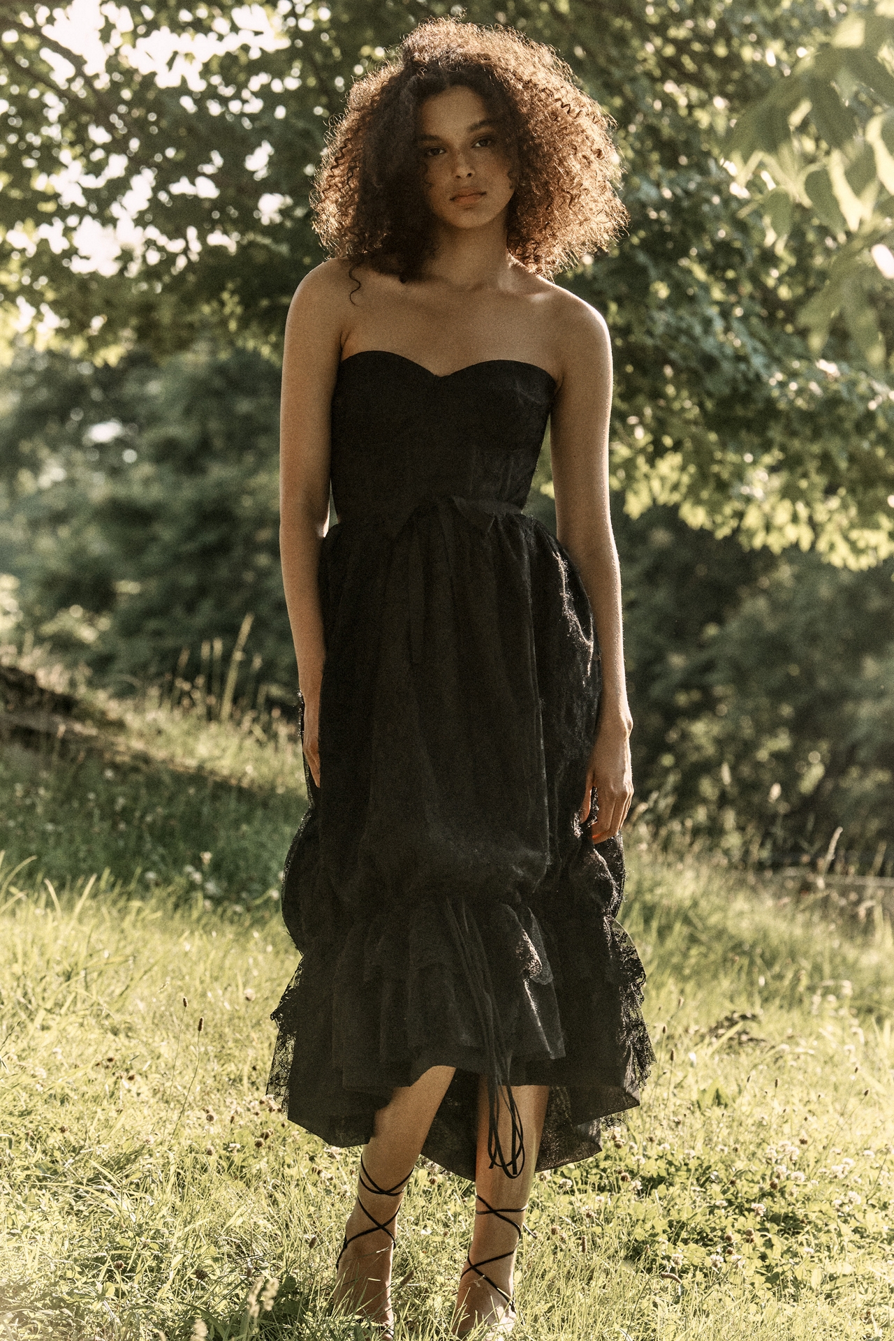 V. Chapman x Kristopher Brock Granada Ruffle Dress