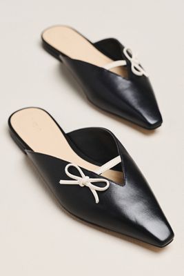 Maeve Leather Pointed-Toe Mules