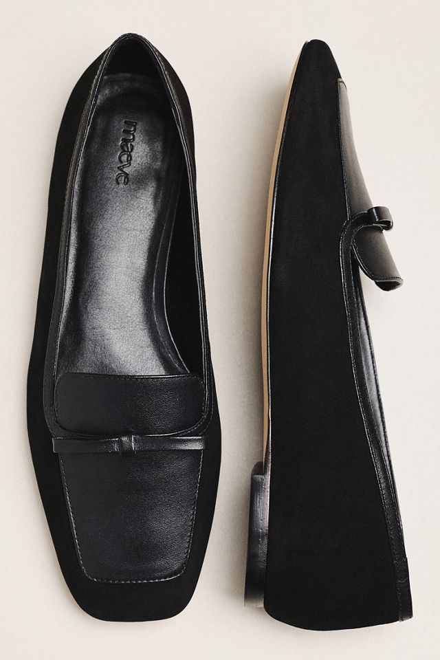Maeve Bow Square-Toe Flats #1