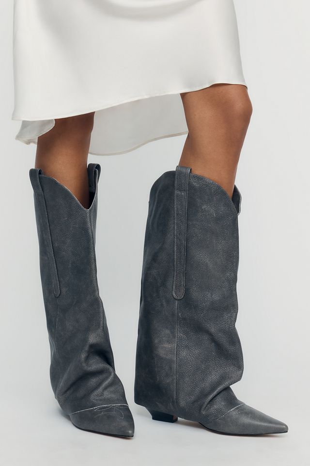 By Anthropologie Slouchy Western Boots #1