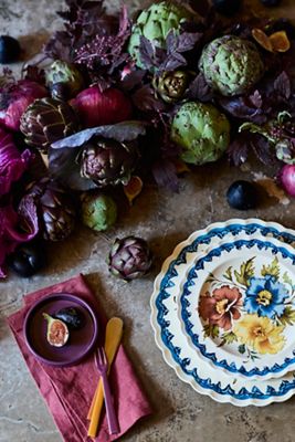 Autumnal Floral Stoneware Dinner Plate