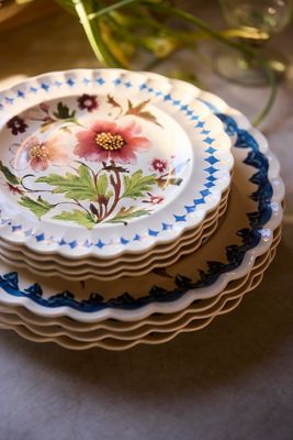 Autumnal Floral Stoneware Side Plate