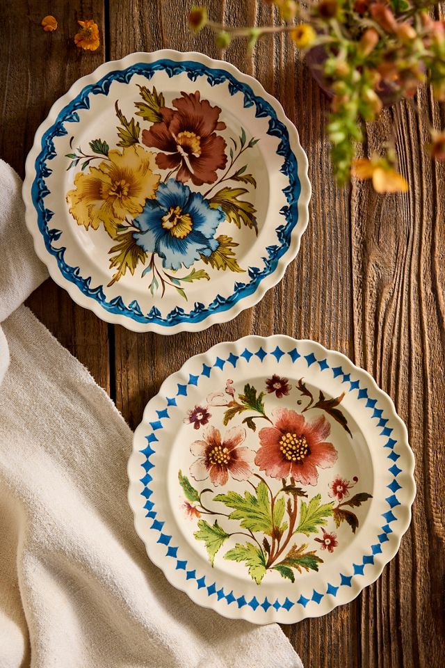 Autumnal Floral Stoneware Side Plate #2