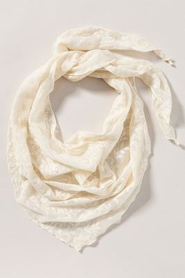 Floral Crochet Hair Scarf