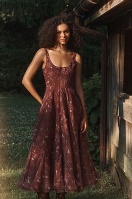 V. Chapman x Kristopher Brock Catalonia Midi Dress