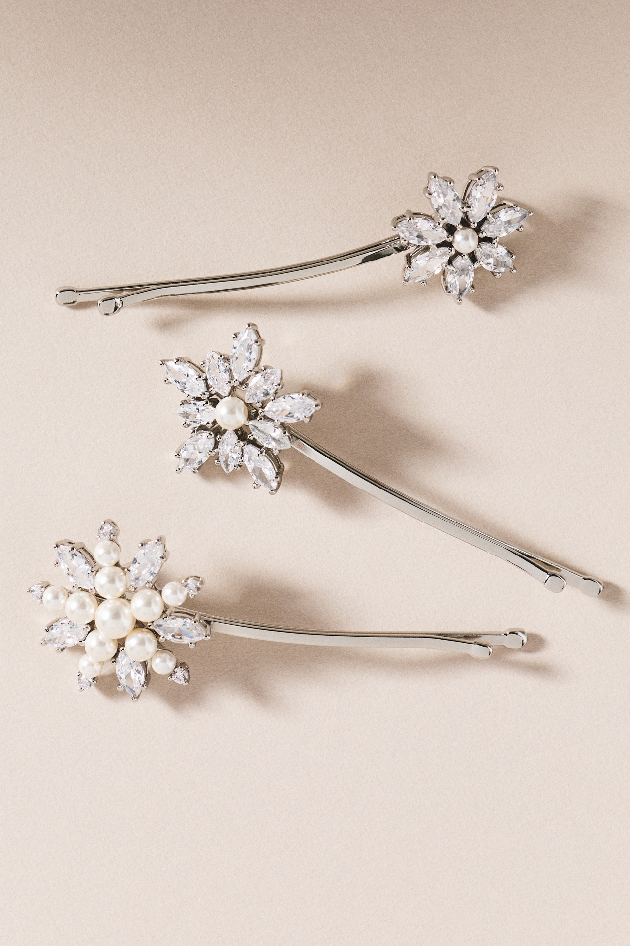 Nadri Marquee Cluster Bobby Pins, Set of 3