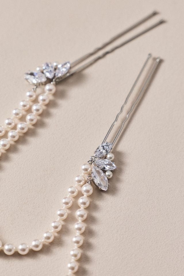 Nadri Pearl Hair Pin #1