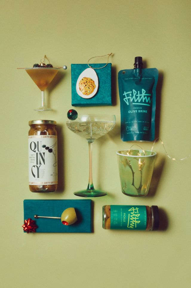 Jeweled Cocktail Glass Ornaments #3