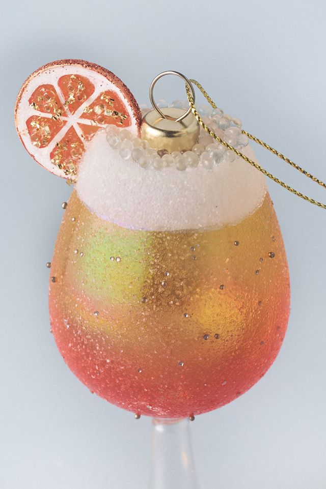 Jeweled Cocktail Glass Ornaments #2