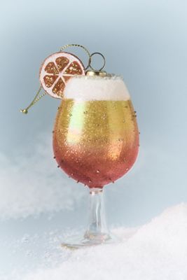 Jeweled Cocktail Glass Ornaments
