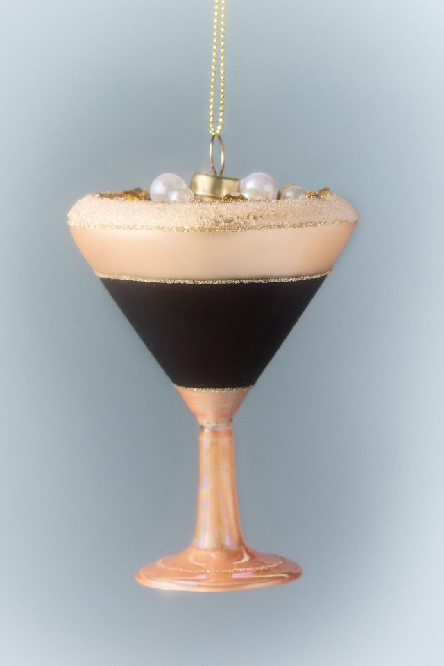 Jeweled Cocktail Glass Ornaments #1