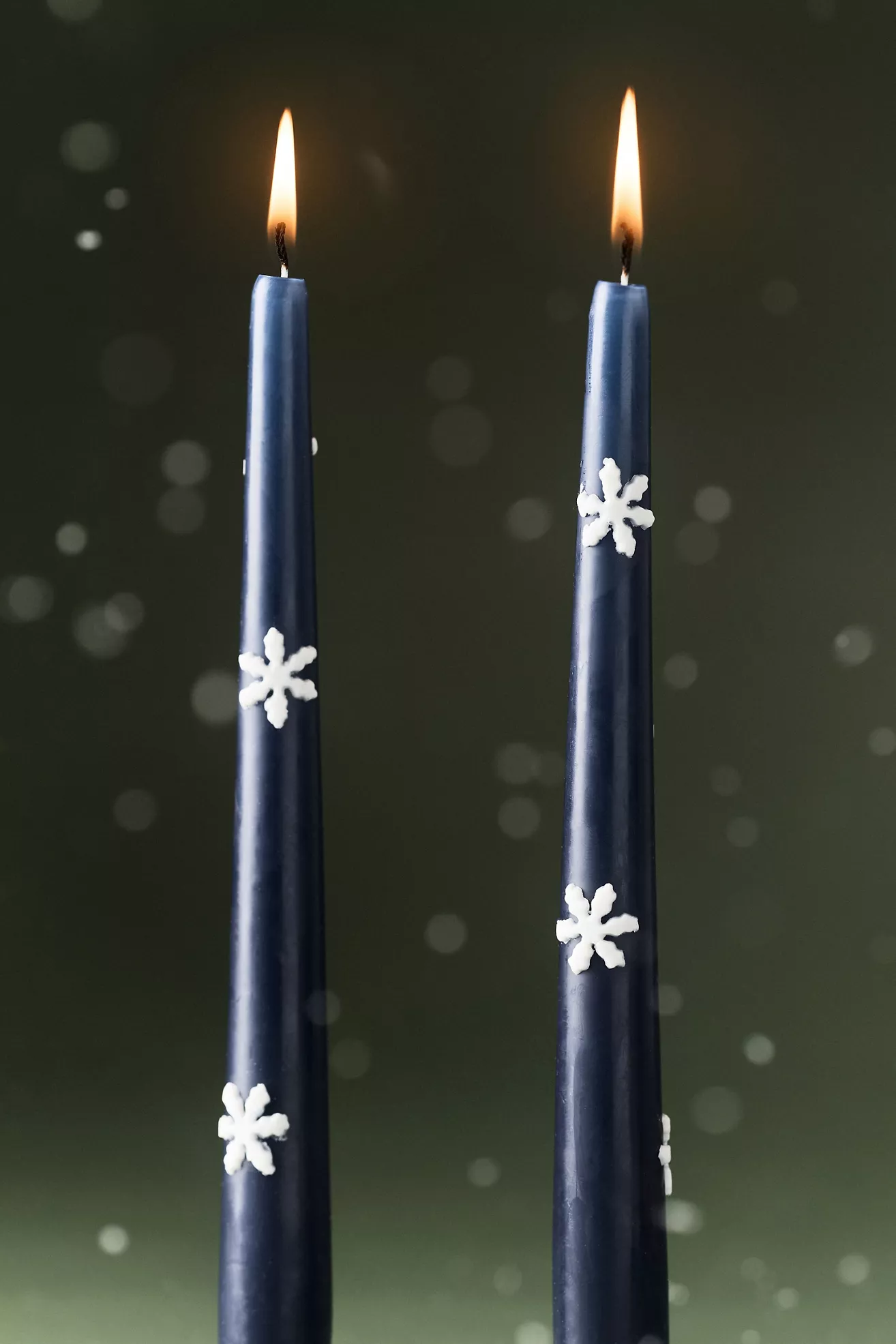 Holiday Pressed Bead Tapers, Set of 2
