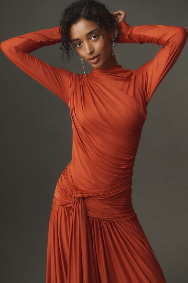 Deme by Gabriella Crocus Long-Sleeve Maxi Dress #4