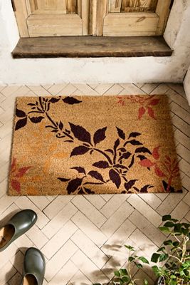 Fall Floral Coir Doormat