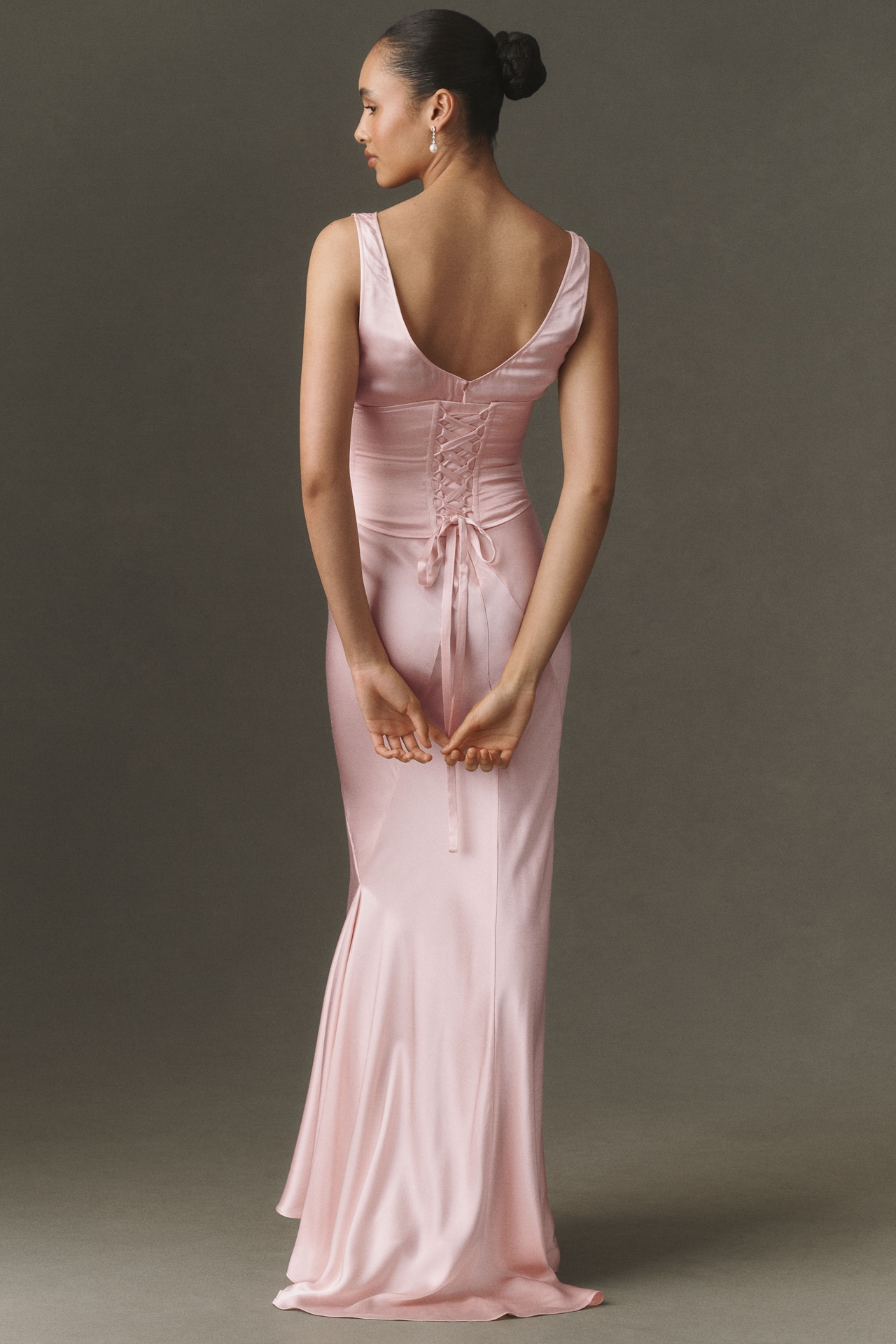 Mare Corset Satin Slip Dress