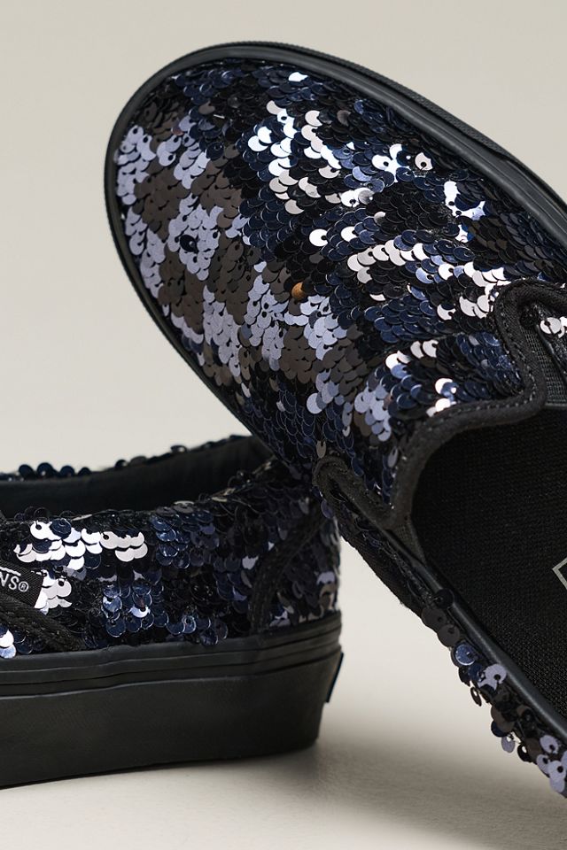 Vans Classic Sequin Checker Slip-Ons #2