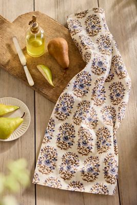Mallika Cotton Dish Towel, Blue