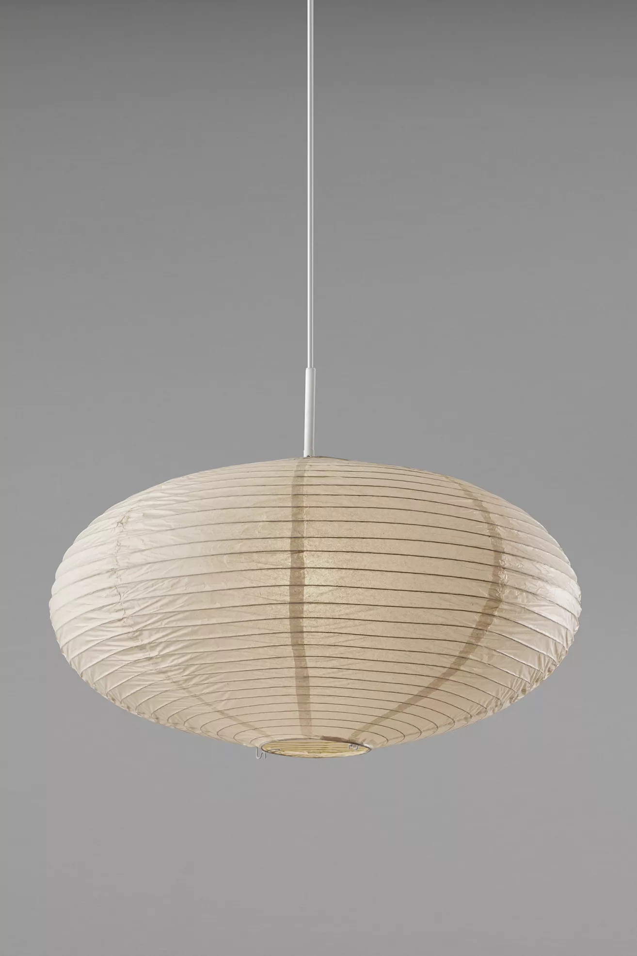 Alana Large Rice Paper Dumpling Oval Pendant - thumbnail 3