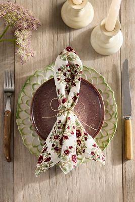 Terrain Mallika Cotton Napkins, Set of 4 Red