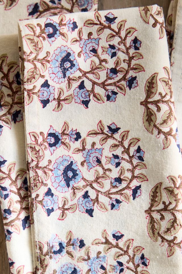Terrain Mallika Cotton Napkins, Set of 4 Blue #2
