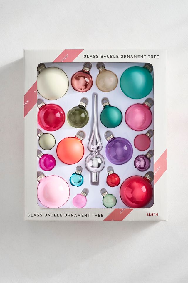 Glass Bauble Tree Ornament Set #2
