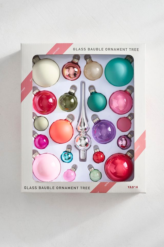 Glass Bauble Tree Ornament Set #1