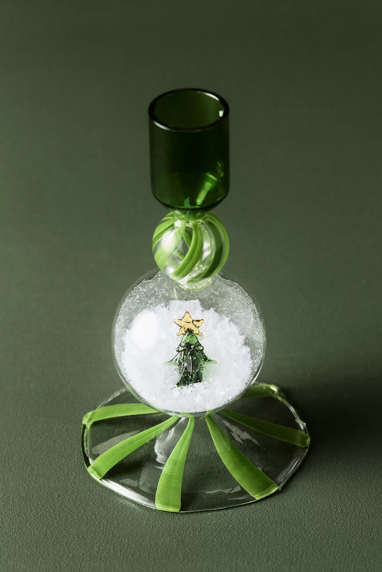 Swirl Glass Candle Holder - thumbnail 3