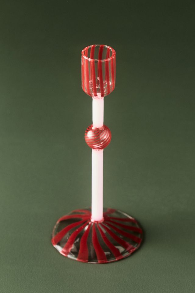Wirbel-Glas-Kerzenhalter #2