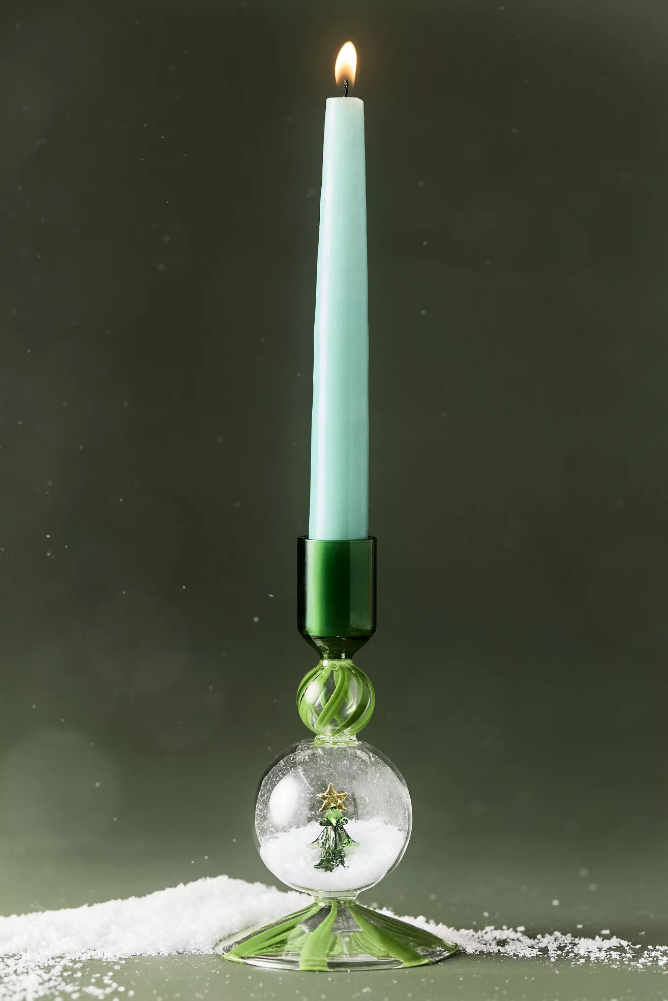 Swirl Glass Candle Holder - thumbnail 2