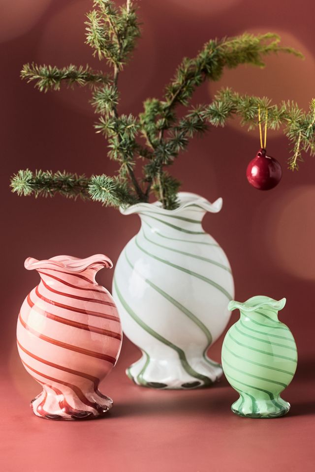 Candy Swirl Glass Vase #1