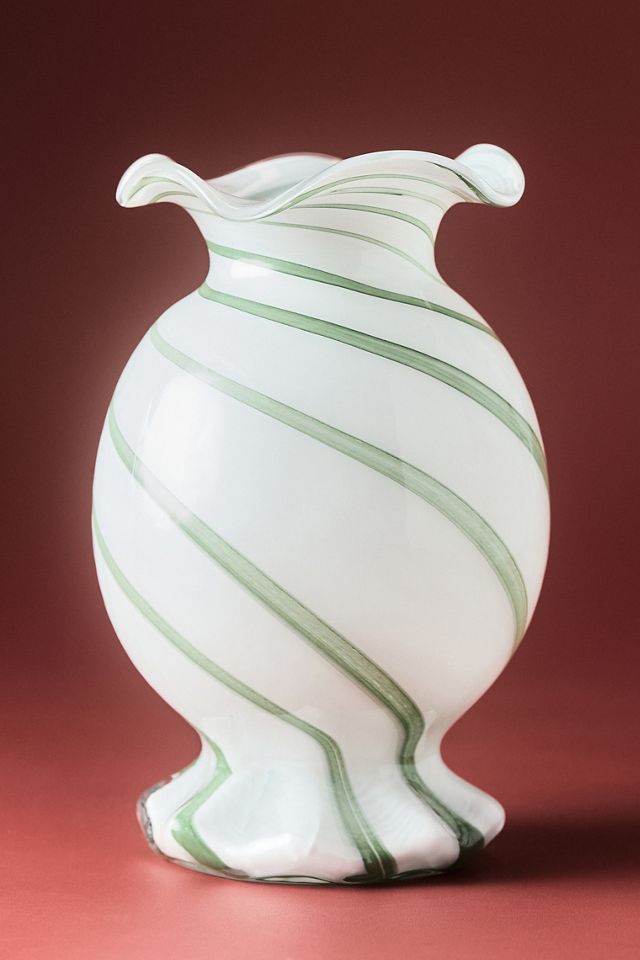 Candy Swirl Glass Vase #2