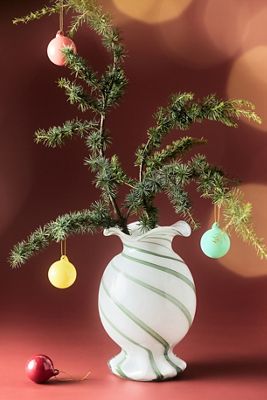 Candy Swirl Glass Vase