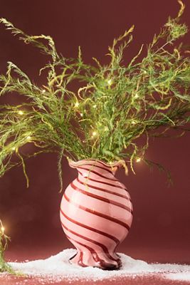 Candy Swirl Glass Vase