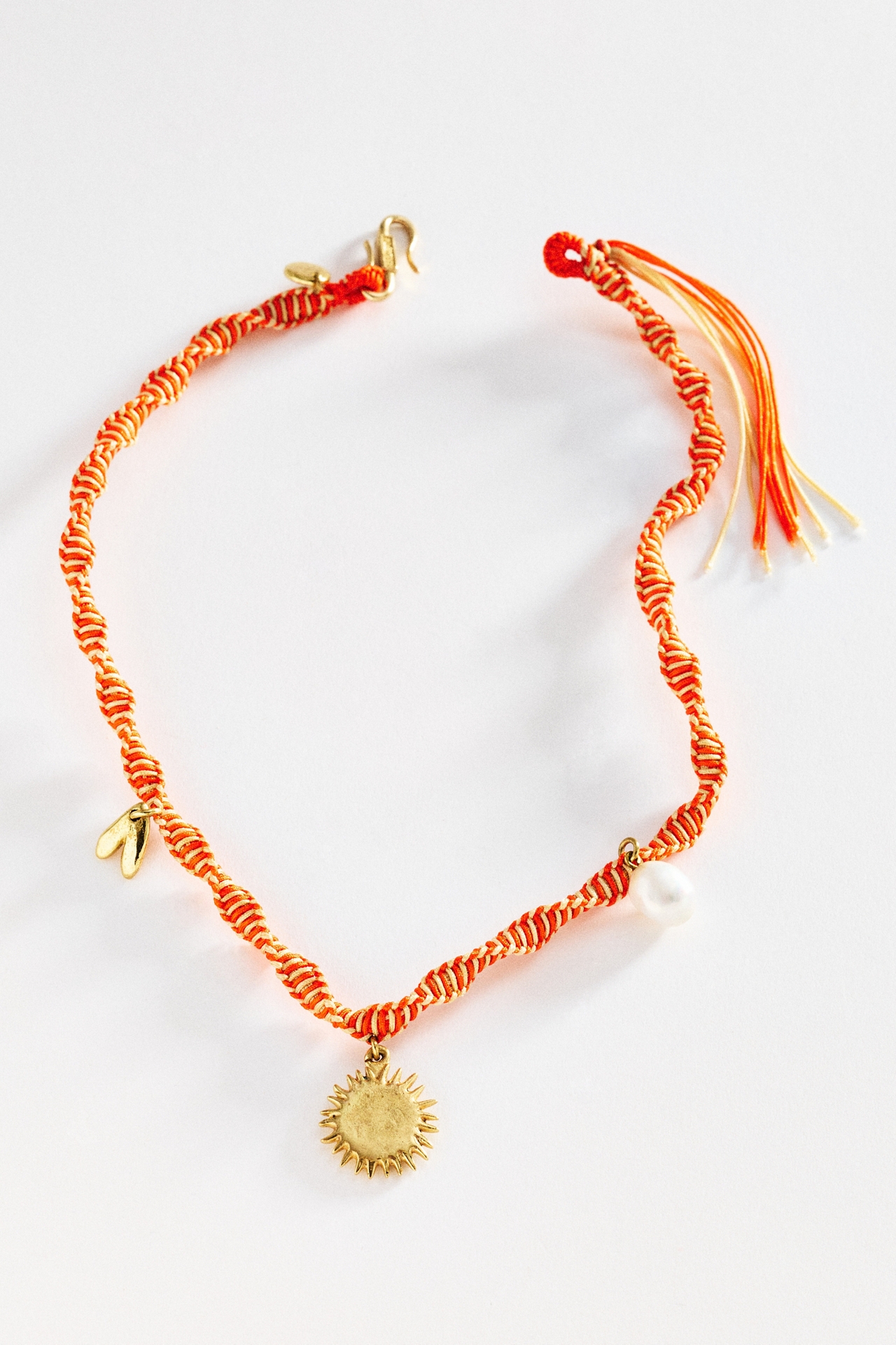 ALEMAIS Calypso Macrame Charm Necklace