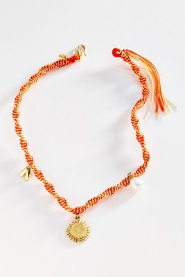 ALEMAIS Calypso Macrame Charm Necklace