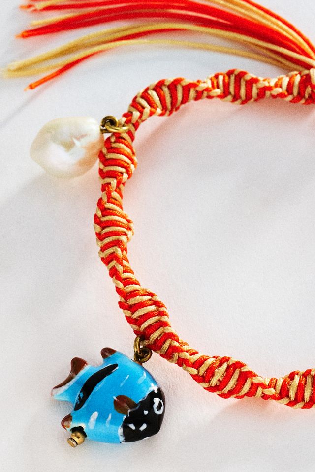 ALEMAIS Calypso Macrame Charm Bracelet #1