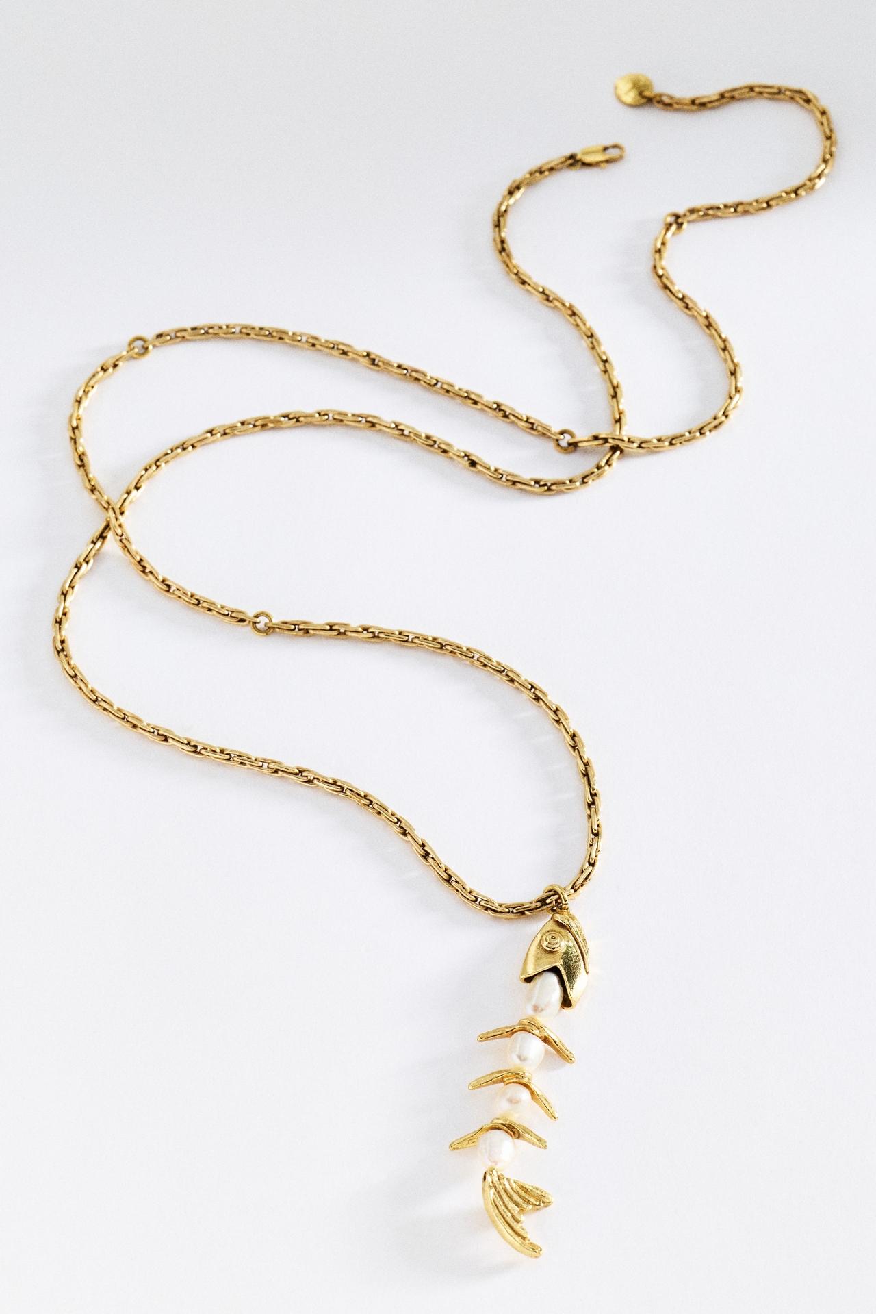 ALÉMAIS Calypso Pearl Fish Necklace